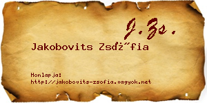 Jakobovits Zsófia névjegykártya